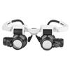 MVUYO Retractable Leg Repair Eyed Mounted Magnifier High Power LED Light view 1