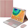 TSATAULE Keyboard Case for Huawei Matepad 11.5S/11.5/Air 11.5 with Touchpad, Detachable Backlit Keyboard Slim Leather Cover with Pencil Holder,Pink view 1