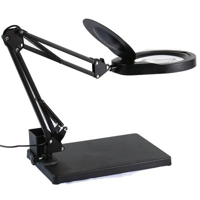 MVUYO Desktop Magnifier Desktop Reading Stand Maintenance Folding Dimming Magnifier