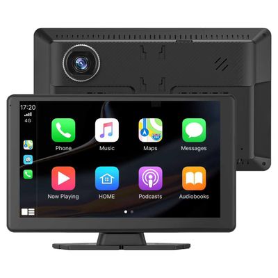 9" Portable Carplay Screen for Car Wireless CarPlay & Android Auto Carscreen wiht 5K Dash Cam & 1080p Backup Camera/Bluetooth/GPS/Voice Control/Mirror Link