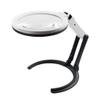 MVUYO Foldable Desktop Working Magnifying Glass with LED Light Strip Plug view 1