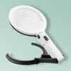 MVUYO Foldable Desktop Working Magnifying Glass with LED Light Strip Plug view 2