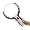 MVUYO Foldable Desktop Working Magnifying Glass with LED Light Strip Plug view 3