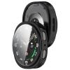 3 Pack Cases Compatible with Samsung Galaxy Watch 8 44mm with Screen Protector, Flexible TPU Shockproof Scratch Proof Cover Case (Black/Silver/Black) view 3