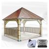 LMyyds 5 Mil Thickness Patio Enclosure, Clear Vinyl Patio Enclosure, Porch Curtains Outdoor Waterproof for Screens Deck Covers (9.84x6.56'/3x2m) view 1