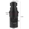 Lab Microscope Accessories 400X 1000X Adjustable Magnification Lens C Mount Zoom Convex Optical Lens for USB Digital Video Microscope Camera(and 2.0X Lens) view 2
