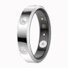 Yihou Smart Ring for Women Fitness Ring Health Ring with Diamonds Fitness Tracker with Heart Rate Sleep Monitor No Subscription Fee for Android iOS Silvery 6# view 1
