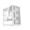 EWAIDI CV103 Color USB3.0 Tempered Glass Side Panel Mid Tower ATX Gaming Computer Case with Fixed Rainbow Fans*4PCS with Mesh view 1
