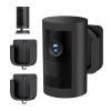 No Drill Wall Mount for Outdoor Cam Plus, Easy Installation with Strong Adhesive Tape or Screws, Indoor Camera Mount for Security Camera, 2Pack, Black view 1