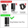 No Drill Wall Mount for Outdoor Cam Plus, Easy Installation with Strong Adhesive Tape or Screws, Indoor Camera Mount for Security Camera, 2Pack, Black view 2