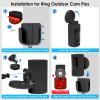 No Drill Wall Mount for Outdoor Cam Plus, Easy Installation with Strong Adhesive Tape or Screws, Indoor Camera Mount for Security Camera, 2Pack, Black view 3