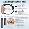 FFHDJL 20mm Watch Band Replacement for Garmin fenix 5S/5S Plus/6S/7S/Instinct 2S/D2, Quick Fit Soft Silicone Strap with Rose Gold Buckle Breathable Waterproof Wristband Accessory(Black 5.3"-8.2") view 3