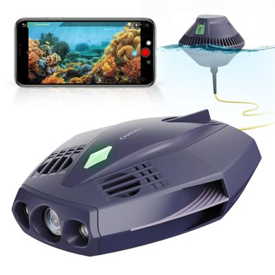 Chasing Dory Underwater Drone - Palm-Sized 1080p Full HD Underwater Drone with Camera for Real Time Viewing, APP Remote Control Purple (Lightpurple)