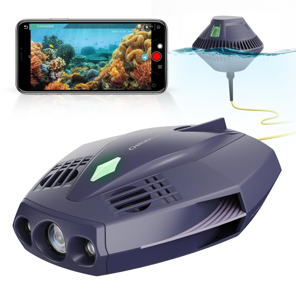 Chasing Dory Underwater Drone - Palm-Sized 1080p Full HD Underwater Drone with Camera for Real Time Viewing, APP Remote Control Purple (Lightpurple)