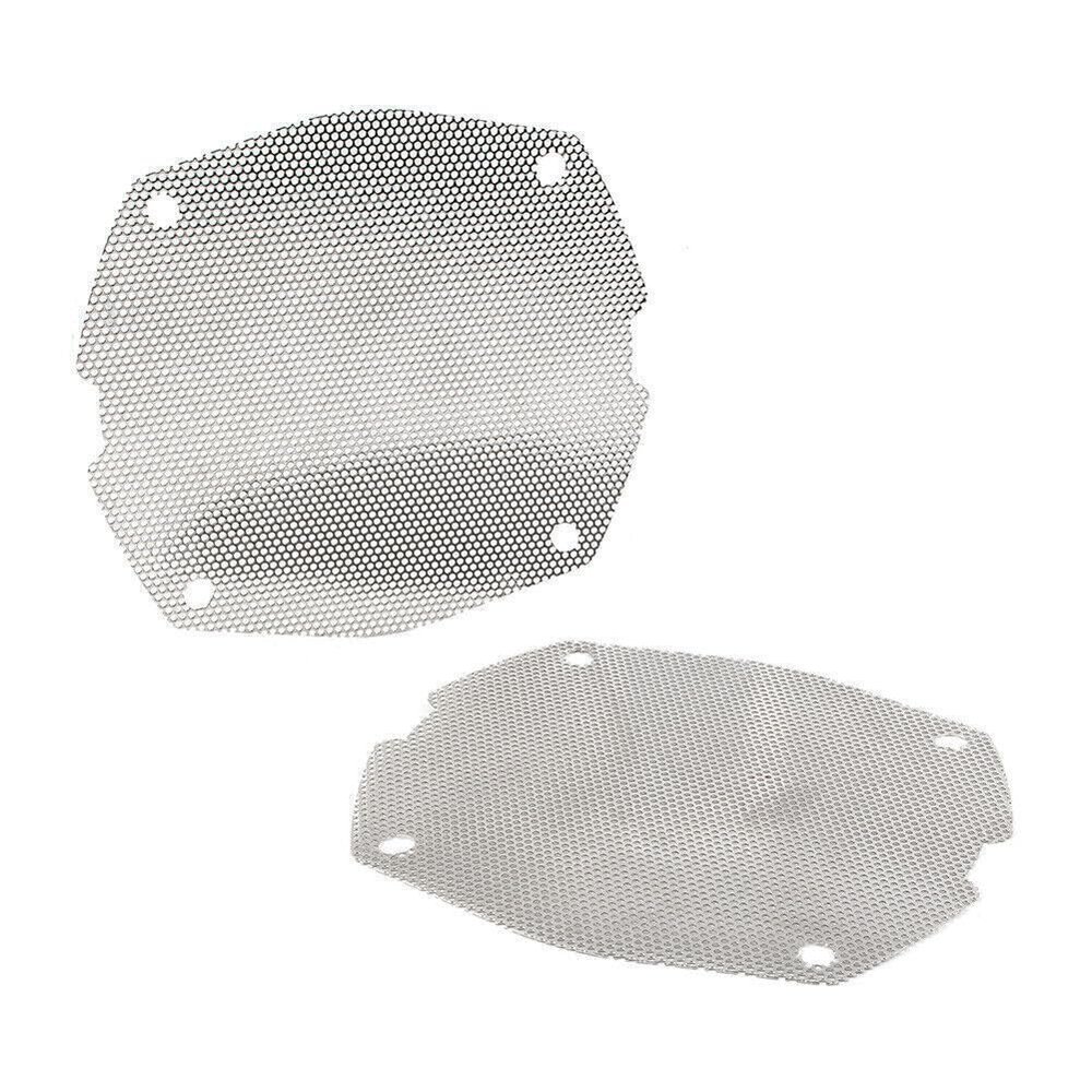 2X Chrome Front Mesh Speaker Grilles Fit Harley Dresser FLH/T Electra Glide