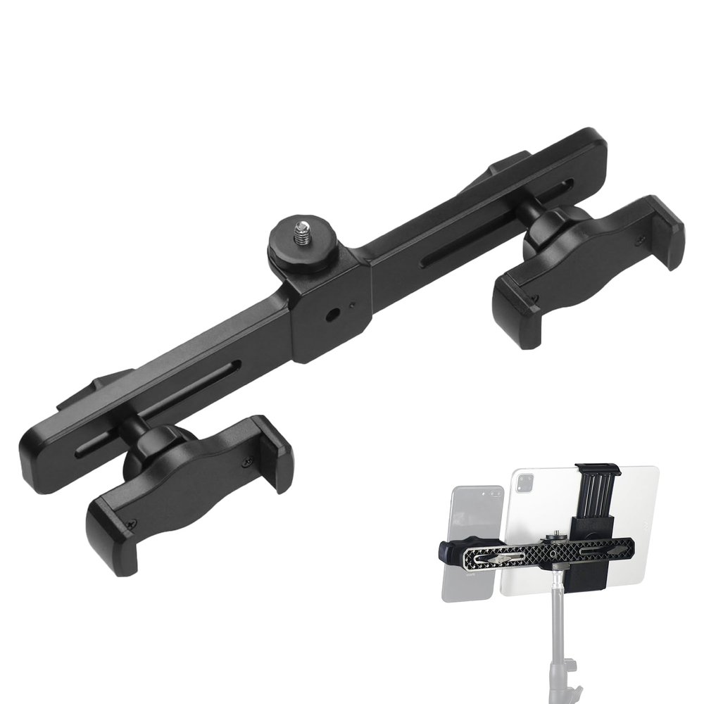 Beufee Phone Tripod Mount, Universal Tripod Cell Phone Holder 360 Rotatable Adjustable Smartphone Mount Fits for All Smartphone (01#)