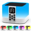 AUYLE Night Light Bluetooth Speaker, Baby Nursery Night Lamp for Breastfeeding, Alarm Clocks for Kids, 30 Sounds Machine & Sleep Timer, Touch Bedside Lamp, 8 Color Changing, Gifts for Teens Boys view 1