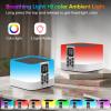 AUYLE Night Light Bluetooth Speaker, Baby Nursery Night Lamp for Breastfeeding, Alarm Clocks for Kids, 30 Sounds Machine & Sleep Timer, Touch Bedside Lamp, 8 Color Changing, Gifts for Teens Boys view 2