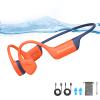 SilisoundTek Bone Conduction Swimming Headphones,Waterproof IP68,Bluetooth 5.4, Built-in 32GB TF Swimming Headphones Underwater Music Player, Open Ear Bluetooth Earbuds (Orange) view 1