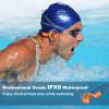 SilisoundTek Bone Conduction Swimming Headphones,Waterproof IP68,Bluetooth 5.4, Built-in 32GB TF Swimming Headphones Underwater Music Player, Open Ear Bluetooth Earbuds (Orange) view 2