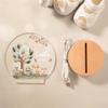 callie Acrylic Night Light Name Plate Personalized, Custom Cute Fox Deer Turtle Forest Animal with Wooden Base Bedroom Decor, Birthday Gifts Kid Gifts for Family (Forest Fauna) view 2