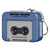 Retro Mini Cassette Tape Recorder Keychain, Plastic Recordable Microcassette Player for Backpacks, Handbags, Gifts, Portable Music Player Keychain view 1
