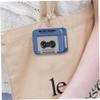 Retro Mini Cassette Tape Recorder Keychain, Plastic Recordable Microcassette Player for Backpacks, Handbags, Gifts, Portable Music Player Keychain view 4