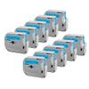 10PK 9mm Black On Blue Label Tape MK-521 MK521 M-K521 Printer Ribbon Compatible with Label Maker PT-70 PT-80 view 1