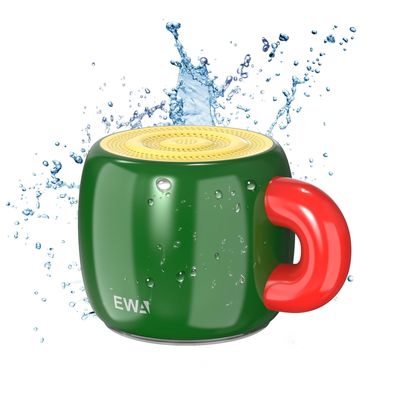 EWA Bluetooth Speaker, Mini Portable Bluetooth Speaker with Creative Cup-Shaped Design, IP67 Waterproof, Loud & Clear Sound, Ideal Gift for Desk, Travel & Holidays, A163 (Green)