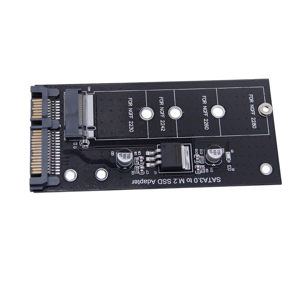 Black | M.2 Ngff Ssd to Sata 3 3.0 Adapter Card Converter B B&M Key Protocol Solid State Disk Drive 2230 2280 2242 New 2026 High for Reliable Electronic Component, Precision, Stable Performance