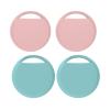 Android Tracking Tag - 4 Pack | Compatible with Google Find My Device | Bluetooth Tracker for Keys, Backpack, Luggage | No Subscription Fee (Blue 2Pack+Pink 2Pack) view 1