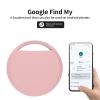 Android Tracking Tag - 4 Pack | Compatible with Google Find My Device | Bluetooth Tracker for Keys, Backpack, Luggage | No Subscription Fee (Blue 2Pack+Pink 2Pack) view 2