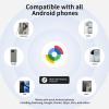 Android Tracking Tag - 4 Pack | Compatible with Google Find My Device | Bluetooth Tracker for Keys, Backpack, Luggage | No Subscription Fee (Blue 2Pack+Pink 2Pack) view 4