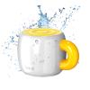 EWA Bluetooth Speaker, Mini Portable Bluetooth Speaker with Creative Cup-Shaped Design, IP67 Waterproof, Loud & Clear Sound, Ideal Gift for Desk, Travel & Holidays, A163 (White) view 1