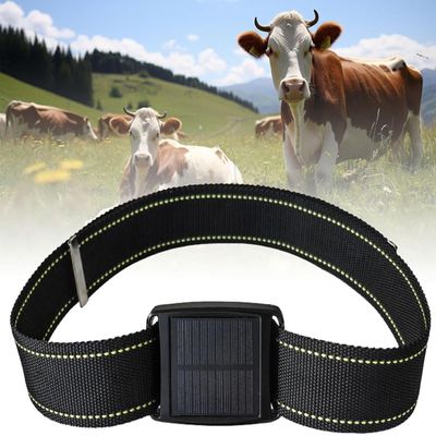 Erxewim Solar Animal Tracker, Cow GPS Tracker, Historical Track, Real-time Positioning, Waterproof, for Cattle, Sheep, Horses and Camels
