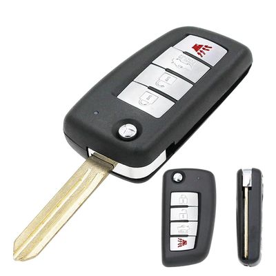 2 Buttons | Keyecu for Sentra 2007 2008 2009 2010 2011 2012 Fsk 315Mhz 4 Buttons Flip Remote Control Car Key with Id46 Chip New 2026 High for Reliable Electronic Component