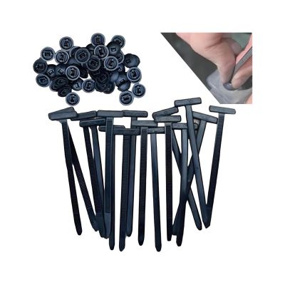 2025 New Heavy Duty Self-Locking Zip Ties Rivet,Nylon Universal Cable Tie Buckle, Multipurpose Plastic Cable Ties Buckle, for Car Daily Repair(50Pack)