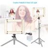Foldable Splicing 4-Panel LED RGB Video Light 3000K-6500K Fill Light Set with 1/4inch Screw Hole for Live Stream view 3