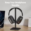 Cewomuc Headphone Stand - Headset Stand with Aluminum Hanger, Headphone Holder for AirPods Max, Sony, Bose, Beats and More (Black) view 2