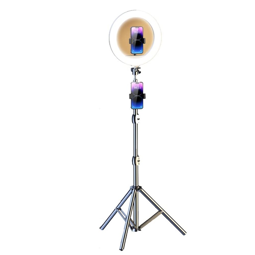 Mobile Phone Live Broadcast Triangle Bracket Fill Light Light a Full Set of Camera Support Frame Selfie Beauty Anchor(E)