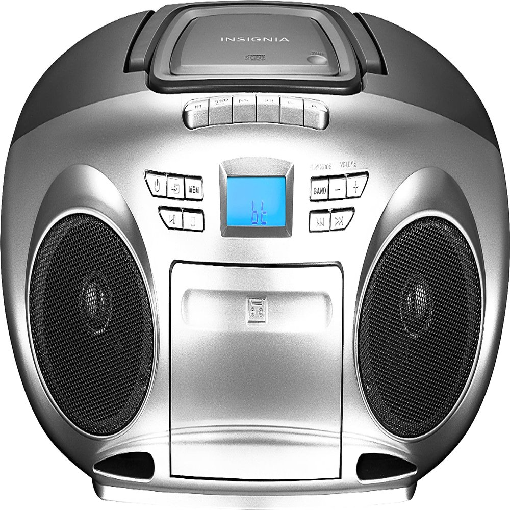 Insignia NS-BBBT20 Boombox Bluetooth AM/FM Radio CD & Cassette Player