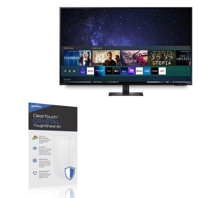 BoxWave Screen Protector Compatible with Samsung Smart Monitor M7 (M70D 32 in) - ClearTouch Crystal ToughShield 9H (2-Pack), Clear 9H Tough Flexible Film Screen Protector