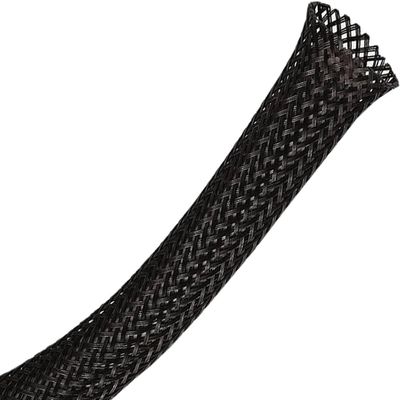Kable Kontrol Cable Sleeve Expandable Nylon Braided Sleeving - 2 Inch  50 Feet  Automotive Wire Loom, Cable Wrap, Cord Protector from Pets, Cable Management - Black
