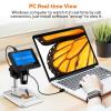 DUYHBAWRS LCD Display Digital Electronic Microscope with 8 LED Stand for Repair Soldering view 2