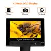 DUYHBAWRS LCD Display Digital Electronic Microscope with 8 LED Stand for Repair Soldering view 4