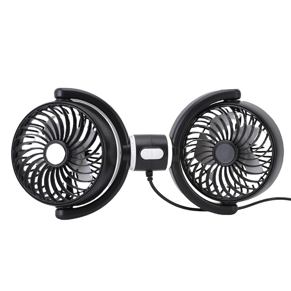 aqxreight Car Fan for Backseat 360 Degree Rotatable USB Powered Vehicle Cooling Fan Compatible with Most Cars Trucks and SUVs