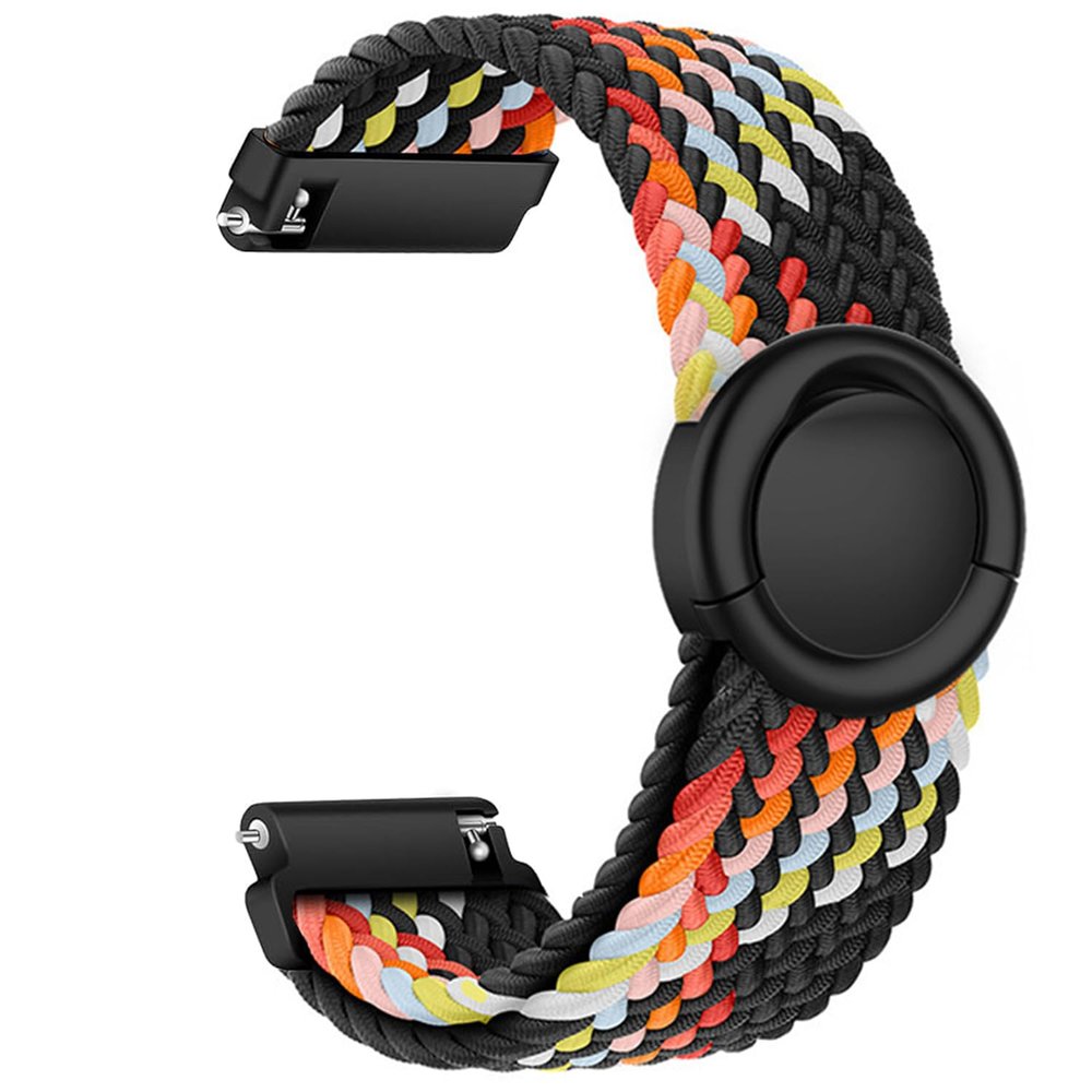Issinlky 19mm Nylon Braided band for Veryfitpro ID205L, Elastic Round Buckle Strap for GRV FC1 IDW15 ID205S ID205G ID215G ID216 ID205L YM205L BV205L TE021 SW020 SW021 SW023