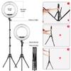 LED Light 14 Inch Dimmable Ringlight with Tripod Phone Holder for Studio Lamp Photography Photo Makeup view 2