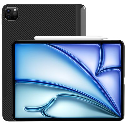 JINRAIKO Slim Magnetic Case for iPad Pro/iPad Air 11-inch (M2/M3), Ultra Thin Lightweight Carbon Fiber Texture Cover, Compatible with Magic Keyboard and Supports Apple Pencil 2 Wireless Charging