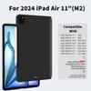 JINRAIKO Slim Magnetic Case for iPad Pro/iPad Air 11-inch (M2/M3), Ultra Thin Lightweight Carbon Fiber Texture Cover, Compatible with Magic Keyboard and Supports Apple Pencil 2 Wireless Charging view 2
